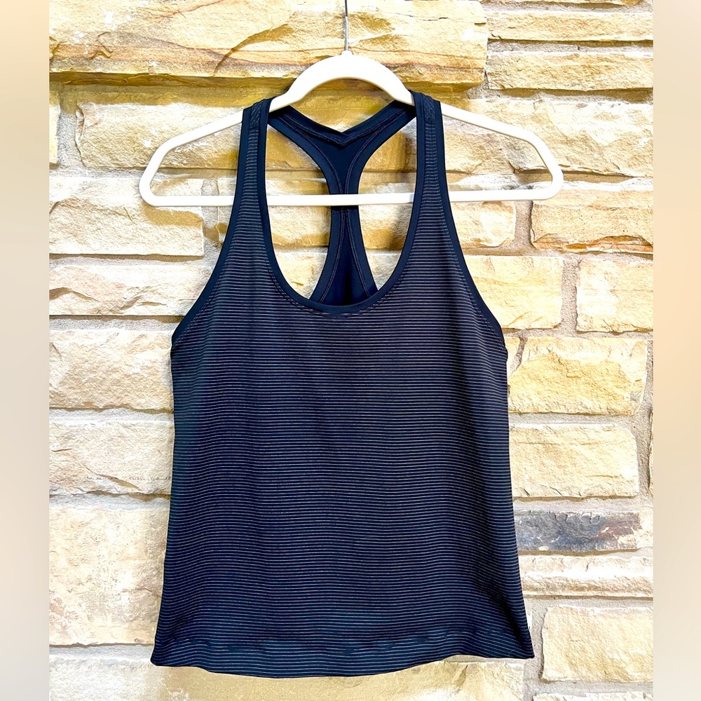 Lululemon black stripe tank
